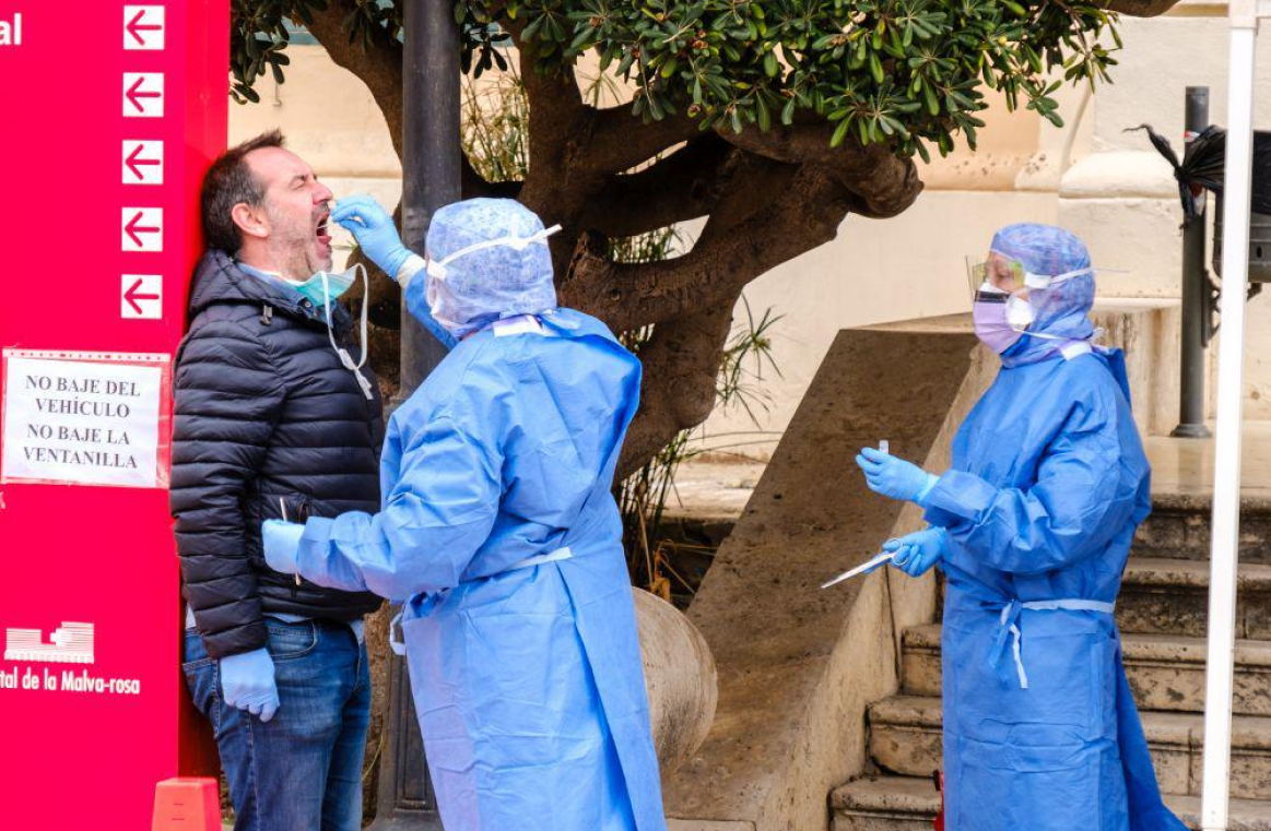 Prueba de hantavirus en España